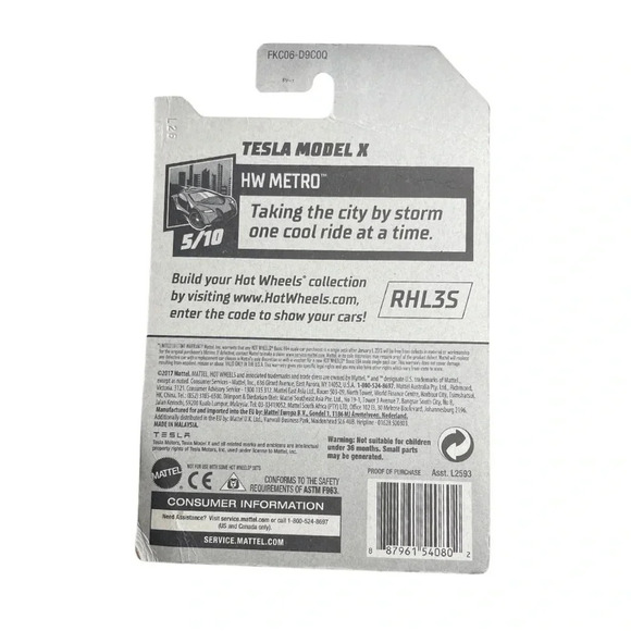 Hot Wheels Tesla Model S HW Green Speed Series - 1:64 Scale Diecast Model - Picture 2 of 3